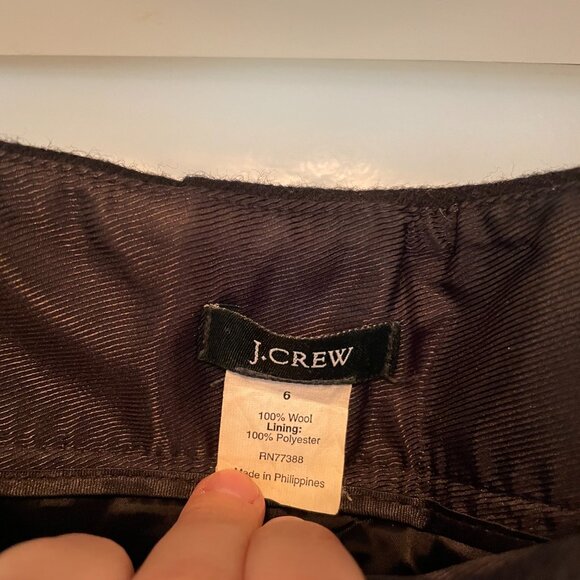 JCrew 100% Wool Mini Skirt - Picture 2 of 2
